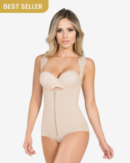 Thermal body shaper with wide straps