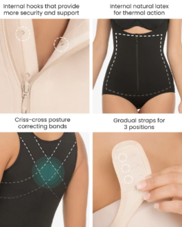 Thermal body shaper with wide straps